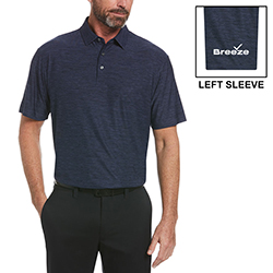 MEN'S PERRY ELLIS SPACE DYE POLO