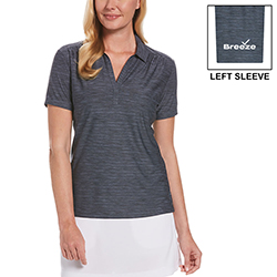 LADIES PERRY ELLIS SPACE DYE POLO