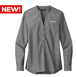 LADIES LONG SLEEVE CHAMBRAY EASY CARE SHIRT