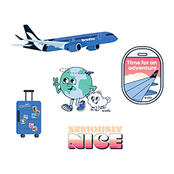 ICONS STICKER SET - SET OF 5